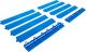 Kunststoff-Fliesen-Randelement-Satz | Klick-System | 400 x 55 x 15 mm | 10-tlg. BGS74547