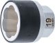 Spiral-Profil-Steckschlüssel-Einsatz / Schraubenausdreher | Antrieb Außensechskant 19 mm | SW 19 mm BGS7510-19