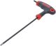 Schraubendreher mit T-Griff und seitlicher Klinge | T-Profil (für Torx) mit/ohne Bohrung T25 BGS7880-T25
