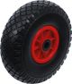 Rad für Sackkarren / Bollerwagen | PU, rot/schwarz | 260 mm BGS80650