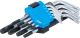 Winkelschlüssel-Satz | kurz | T-Profil (für Torx) mit Bohrung T10 - T50 | 9-tlg. BGS809