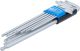 Winkelschlüssel-Satz | extra lang | T-Profil (für Torx) mit Kugelkopf | T10 - T50 | 9-tlg. BGS819