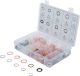 Dichtring-Sortiment | Kupfer, Aluminium, Nylon | 250-tlg. BGS85225