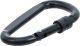 Karabinerhaken | D-Form | mit Schraubsicherung BGS85795