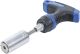 Multi-Einsatz mit Adapter-Satz | mit Ratschen-T-Griff, umschaltbar | 3-tlg. BGS92540