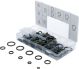 Dichtring-Sortiment | Metall | mit Gummi-Dichtwulst | 150-tlg. BGS9306