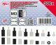 Abstandhalter-Schrauben und Sechskant-Muttern-Sortiment | Nylon | 300-tlg. BGS9402