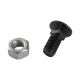 Senk-/Pflugschraube, schwarz, M12 x 30 - 8.8, mit Muttern 969961257 Suer