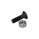Senk-/Pflugschraube, schwarz, M12 x 40 - 10.9, mit Muttern 969961277 Suer