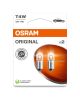 2 OSRAM ORIGINAL LINE 12V Metal Base T4W Signallampen mit Metallsockel 35lm 4W