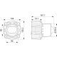 HELLA 1AL 015 318-001 asymmetrisch/LED/DE-Scheinwerfereinsatz, Hauptscheinwerfer - 90mm Essential L456