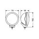 HELLA 1F5 008 273-011 Halogen-Fernscheinwerfer - Rallye 1000 - ECE-R8/E1 1000 - 12/24V