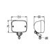 HELLA 1GA 002 985-417 Halogen-Arbeitsscheinwerfer - 24/12V