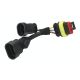 HELLA 8KA 194 768-031 Leitungsadapter, Elektrosatz - Kabel: 50mm
