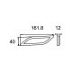HELLA 8RA 013 347-031 Rückstrahler - Shapeline Style - Lichtscheibenfarbe: gelb - rechteckig - geklebt
