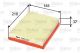 Luftfilter Filtereinsatz 210mm VALEO für OPEL CORSA B