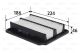 Luftfilter Filtereinsatz 224mm VALEO für CHEVROLET AVEO /