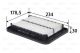 Luftfilter Filtereinsatz 234mm VALEO für i10 I