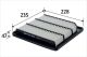 Luftfilter Filtereinsatz 235mm VALEO für FIAT FREEMONT (345_)