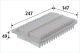 Luftfilter Filtereinsatz 247mm VALEO für OPEL AGILA (B)