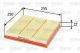 Luftfilter Filtereinsatz 256mm VALEO für CHEVROLET CRUZE (J300)