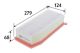 Luftfilter Filtereinsatz 279mm VALEO für RENAULT CLIO IV