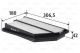Luftfilter Filtereinsatz 307mm VALEO für HONDA CIVIC VIII
