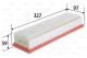 Luftfilter Filtereinsatz 327mm VALEO für DACIA LOGAN (LS_)