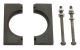 Halbschalen-Paar mit Schrauben und Muttern, 4-tlg 4042146629451