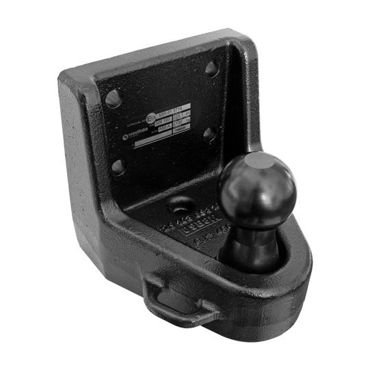 Anschraubplatte mit Kugelhals, Stahl, Stützlast 150 kg 315451150 Suer