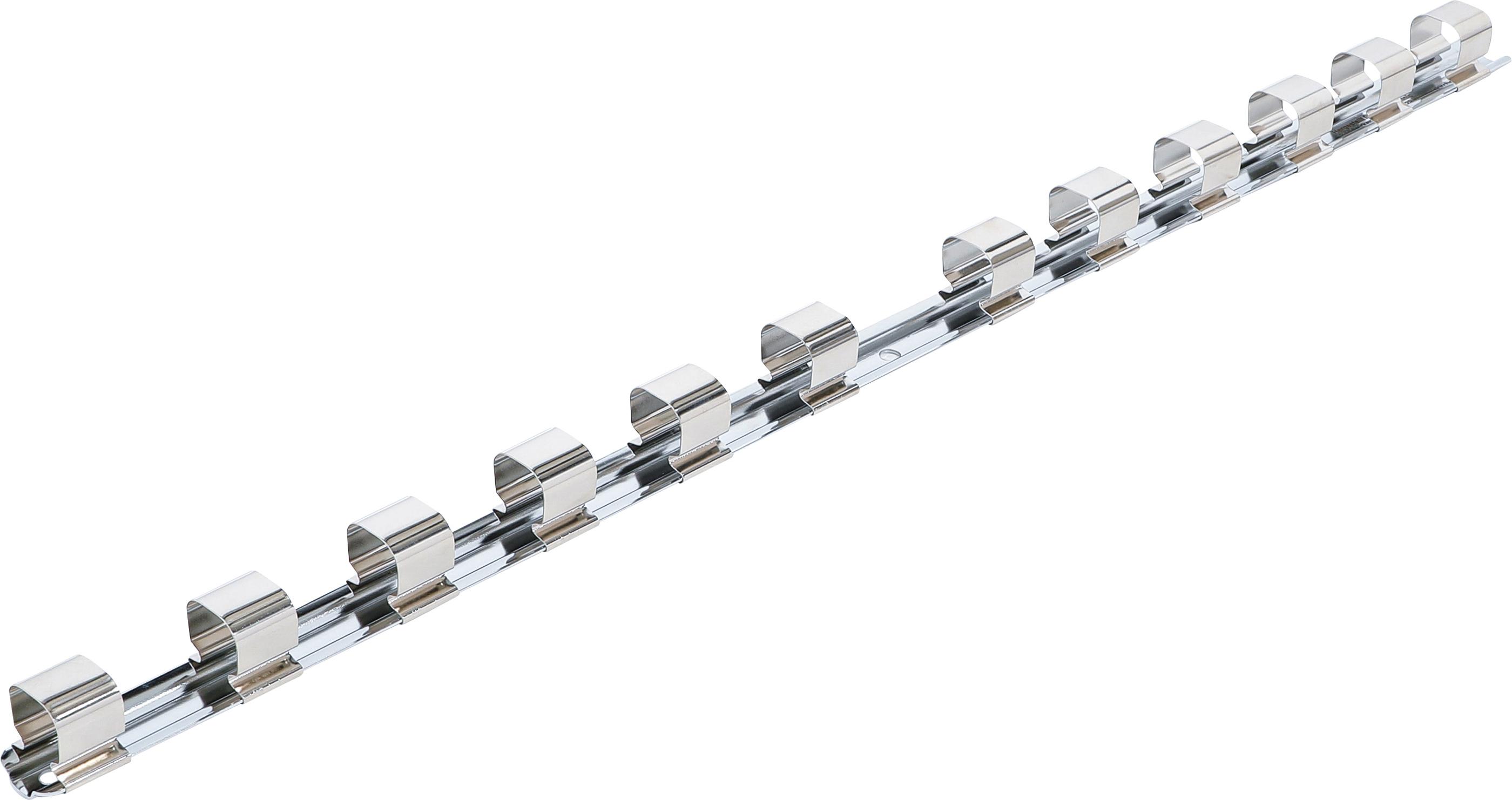 Aufsteckschiene mit 12 Clips | 20 mm (3/4") BGS3460