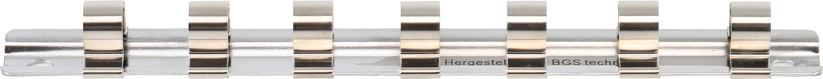 Aufsteckschiene mit 7 Clips | 10 mm (3/8") BGS2317