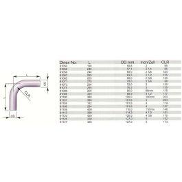 Auspuff-winkel 90 Grad 65.0mm