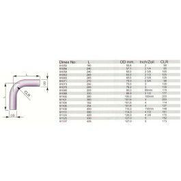 Auspuff-winkel 90 Grad 76.2mm