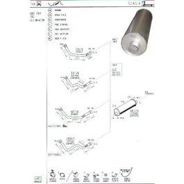 Auspuffschalldämpfer für SCANIA Rund