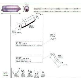 Auspuffschalldämpfer L Paket