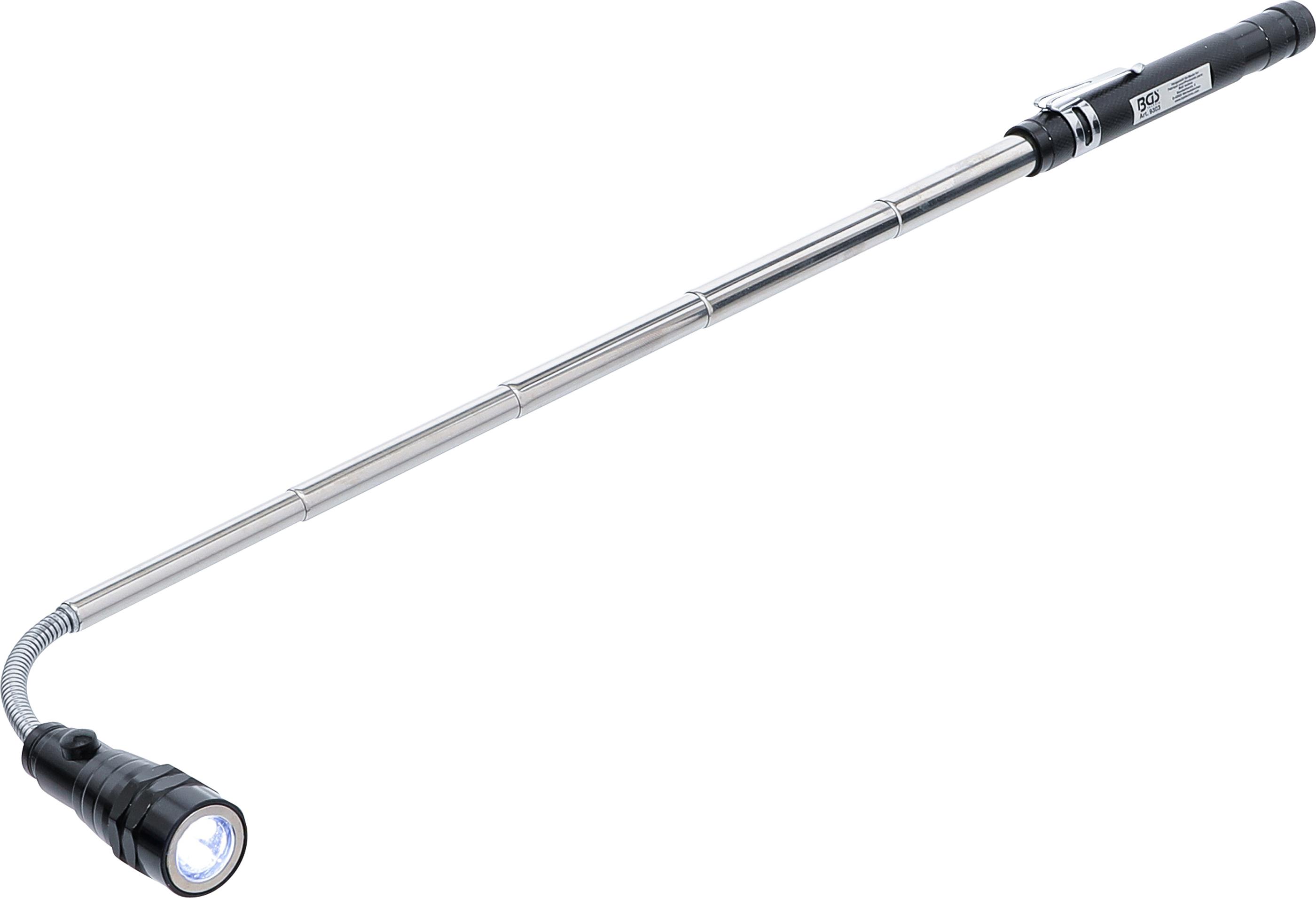 Ausziehbare LED-Leuchte mit Magnetheber | "2-IN-1" BGS9303