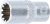 Steckschlüssel-Einsatz Gear Lock | Antrieb Innenvierkant 6,3 mm (1/4
