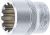 Steckschlüssel-Einsatz Gear Lock | Antrieb Innenvierkant 10 mm (3/8