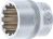 Steckschlüssel-Einsatz Gear Lock | Antrieb Innenvierkant 10 mm (3/8
