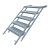PWP Treppe ausziehbar,5 Stufen,Stahl feuerverz.,L 1900/B 825 mm 105131580 Suer