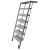 PWP Treppe ausziehbar, 7 Stufen,Alu,z.T.eloxiert,L 2462/B 825mm 105131873 Suer