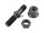 DT Spare Parts 10.10010 Radbolzen, komplett, M22 x 2, LTh1: 43 mm, LTh2: 28 mm, Lu: 48 mm, D: 32 mm, L: 110 mm, 10.9 passend für BPW