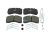 DT Spare Parts 10.34126 Scheibenbremsbelagsatz, W: 210 mm, S: 31 mm, H: 109 mm passend für Multimarken