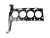 DT Spare Parts 13.40030 Zylinderkopfdichtung, S: 1,1 mm passend für Ford