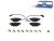 DT Spare Parts 13.93102 Scheibenbremsbelagsatz, mit Zubehör, W: 122,8 mm, S: 17,3 mm, H: 50,1 mm passend für Ford