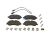 DT Spare Parts 13.93108 Scheibenbremsbelagsatz, mit Verschleißanzeiger, W: 171,8 mm, S: 17 mm, H: 68,8 mm passend für Ford