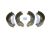 DT Spare Parts 13.93128 Bremsbackensatz, mit Belägen passend für Ford