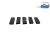 DT Spare Parts 1.00039 Leiste, Gummi, Frontgrill passend für Scania