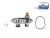 DT Spare Parts 1.00215 Thermostat, mit Dichtsatz, 88 °C, 93 °C passend für Scania